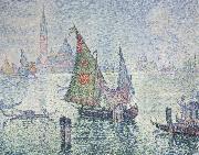 Paul Signac green sail oil painting on canvas